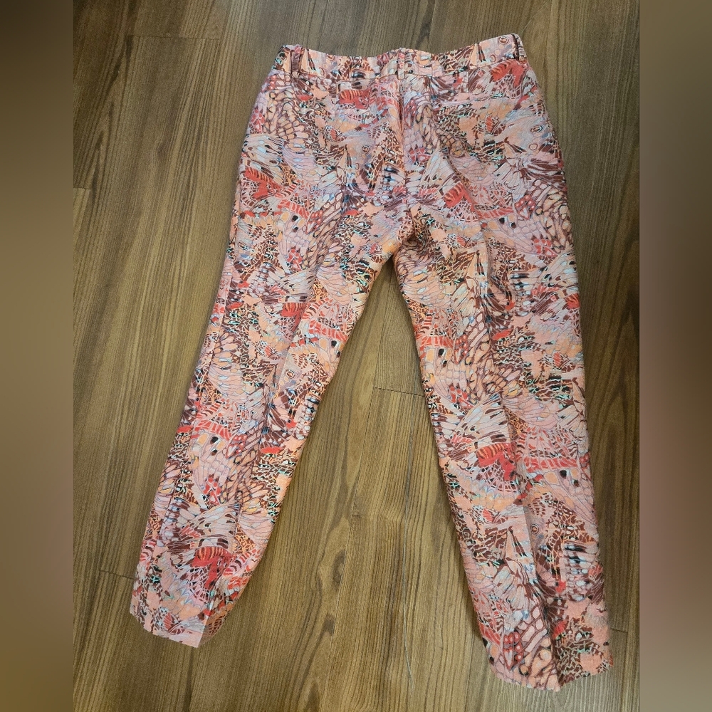 J. Crew Collection Cropped Butterfly Lemonade Pants - Picture 8 of 8
